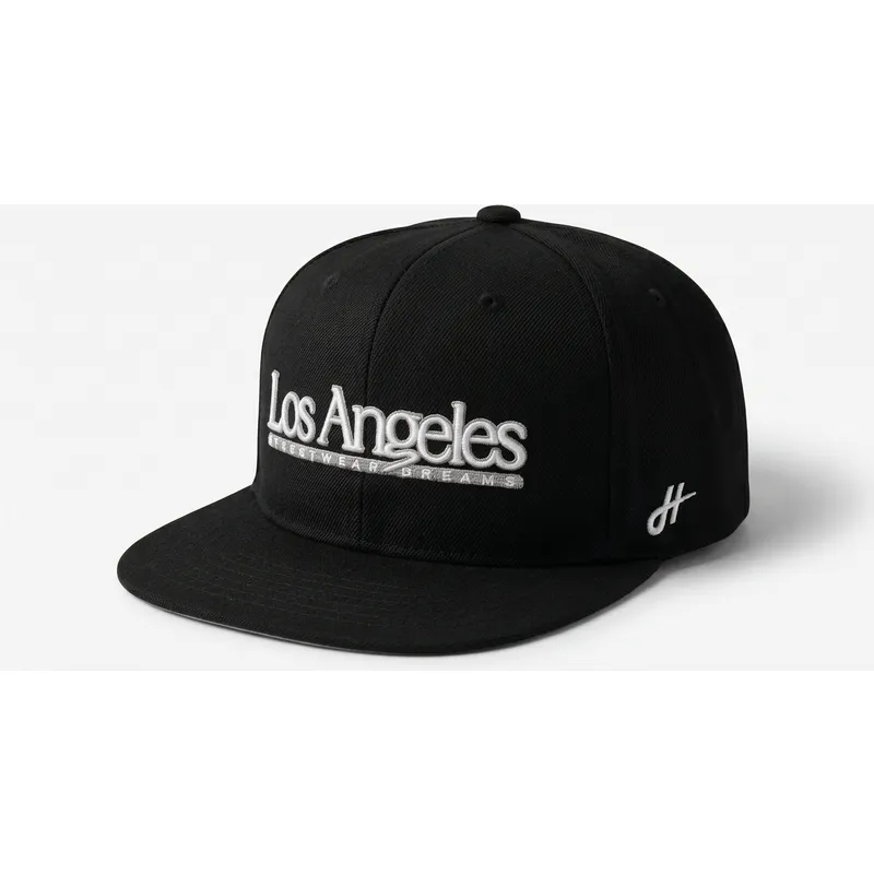 svart-platt-snapback-keps-los-angeles-skylines-the-snap-fran-homenage