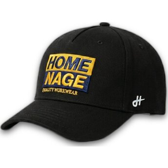 Svart böjd snapback-keps Decker Workwear The Retro från Homenage