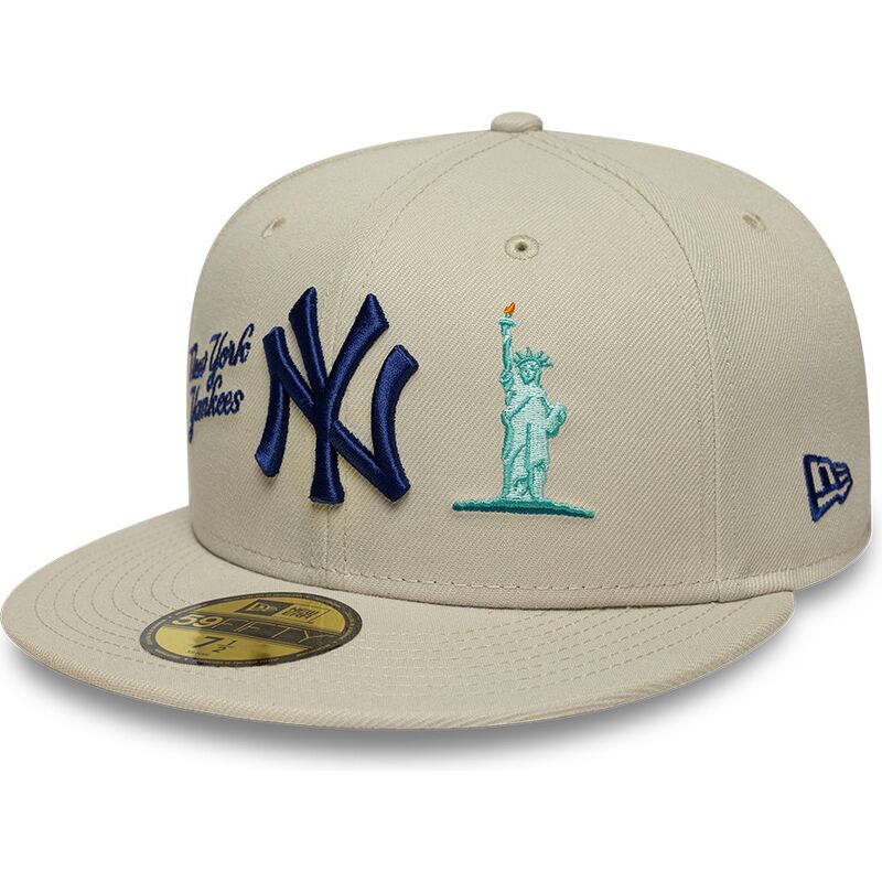 beige-platt-keps-med-justerbar-passform-och-marinbla-logotyp-59fifty-city-icon-new-york-yankees-fran-new-era