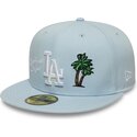 ljusbla-platt-keps-justerad-59fifty-city-icon-los-angeles-dodgers-fran-new-era