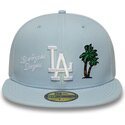 ljusbla-platt-keps-justerad-59fifty-city-icon-los-angeles-dodgers-fran-new-era