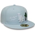 ljusbla-platt-keps-justerad-59fifty-city-icon-los-angeles-dodgers-fran-new-era