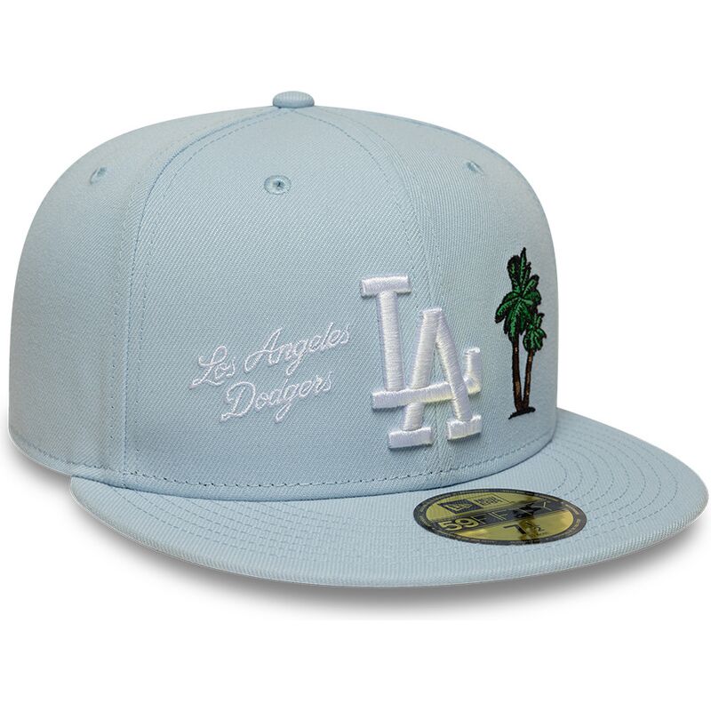 ljusbla-platt-keps-justerad-59fifty-city-icon-los-angeles-dodgers-fran-new-era