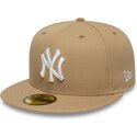 ljusbrun-platt-keps-justerad-59fifty-league-essential-fran-new-york-yankees-mlb-av-new-era