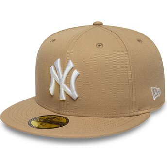 Ljusbrun platt keps justerad 59FIFTY League Essential från New York Yankees MLB av New Era