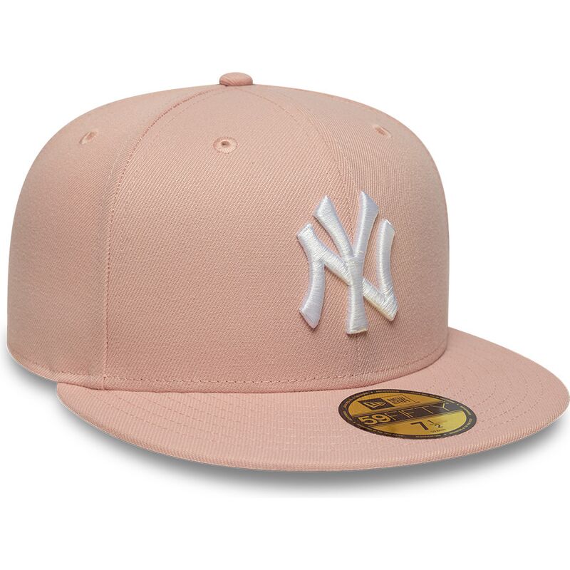 platt-rosa-justerad-59fifty-league-essential-keps-fran-new-york-yankees-mlb-av-new-era