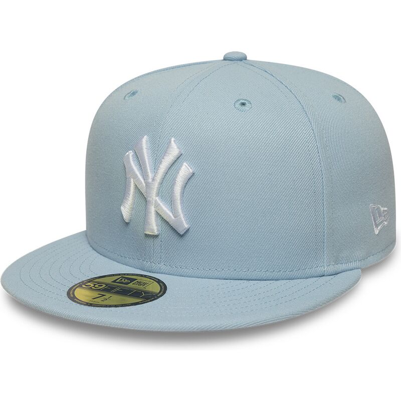 ljusbla-platt-keps-justerad-59fifty-league-essential-fran-new-york-yankees-mlb-av-new-era