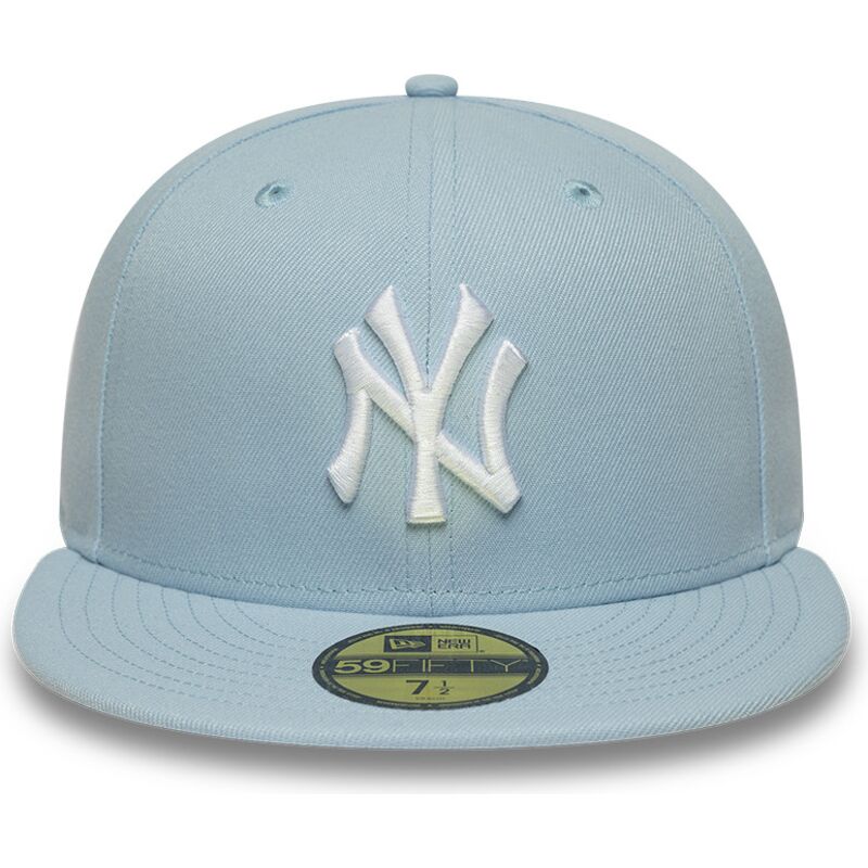 ljusbla-platt-keps-justerad-59fifty-league-essential-fran-new-york-yankees-mlb-av-new-era