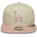 beige-platt-snapback-keps-med-rosa-logotyp-9fifty-original-fit-world-series-patch-fran-los-angeles-dodgers-mlb-av-new-era