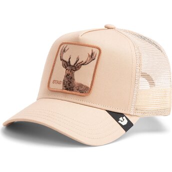 Beige trucker-keps hjort Blur Stag The Farm från Goorin Bros.