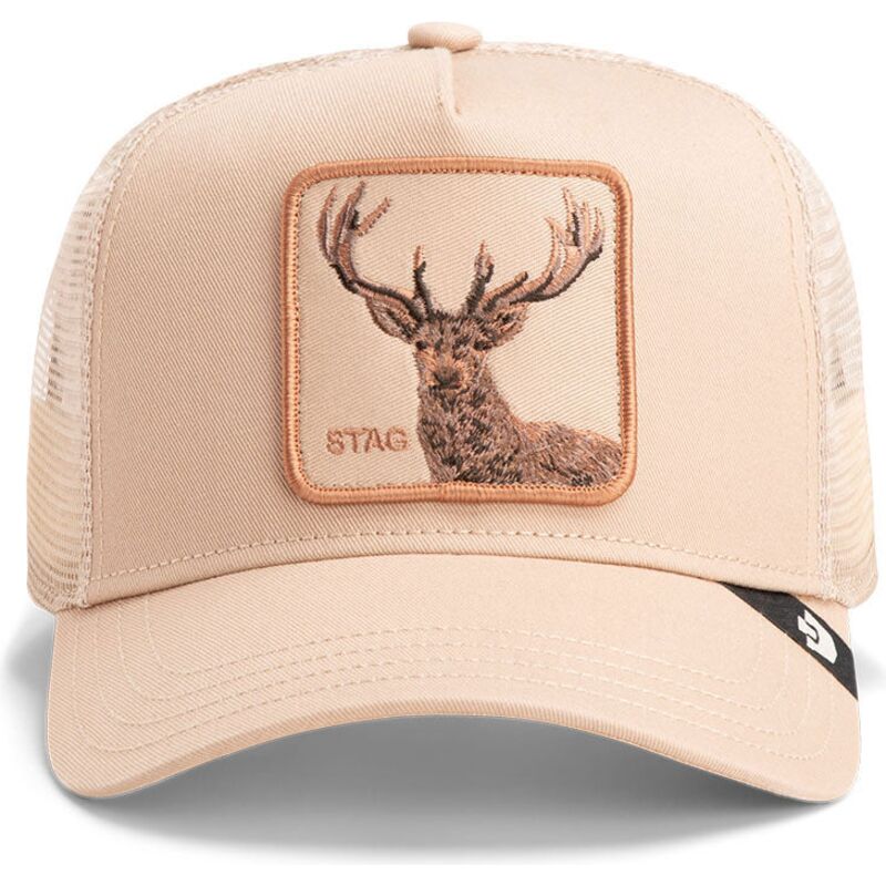 beige-trucker-keps-hjort-blur-stag-the-farm-fran-goorin-bros