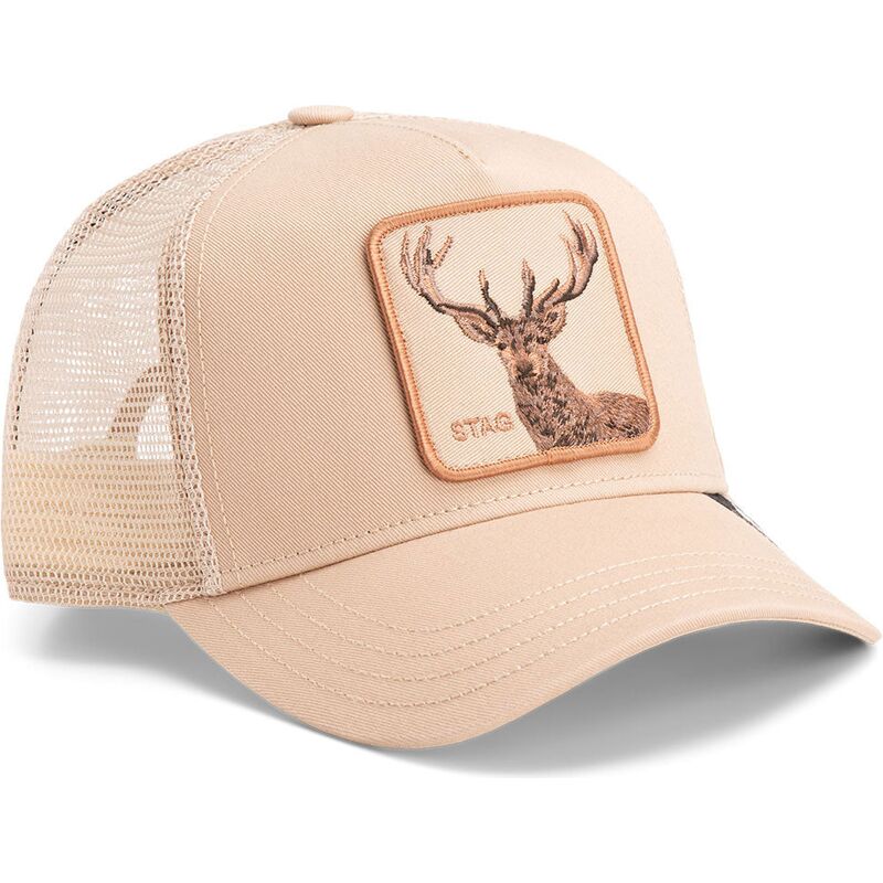 beige-trucker-keps-hjort-blur-stag-the-farm-fran-goorin-bros