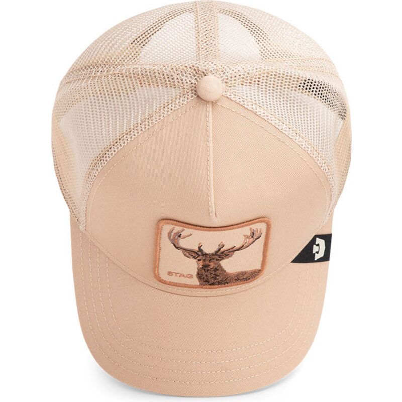 beige-trucker-keps-hjort-blur-stag-the-farm-fran-goorin-bros
