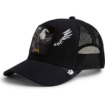 Svart trucker-keps örn Wings Free The Farm från Goorin Bros.
