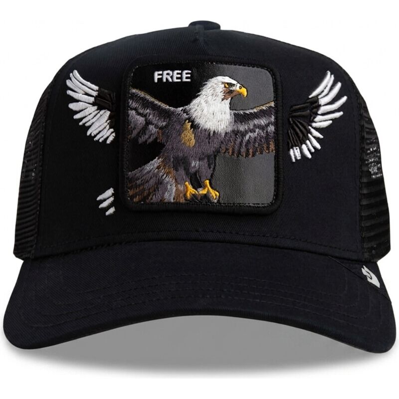 svart-trucker-keps-orn-wings-free-the-farm-fran-goorin-bros