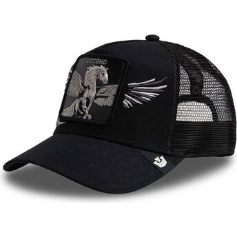 Svart trucker-keps pegasus Wings Legend The Farm från Goorin Bros.