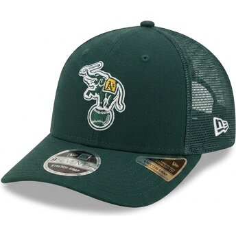 Grön trucker-keps 9SEVENTY Stretch Snap Evergreen Oakland Athletics MLB från New Era