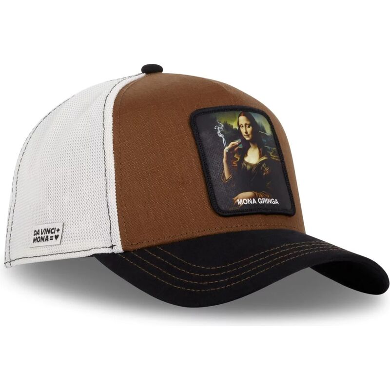 gorra-trucker-brun-mona-lisa-art-mona-mona-gringa-famous-fran-capslab