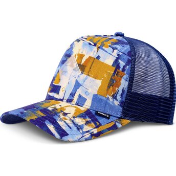 Keps trucker blå och brun HFT PatternAbstract från Djinns