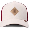 beige-och-rod-trucker-keps-hft-colourmelange-fran-djinns