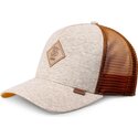 keps-trucker-beige-och-brun-hft-colourmelange-fran-djinns