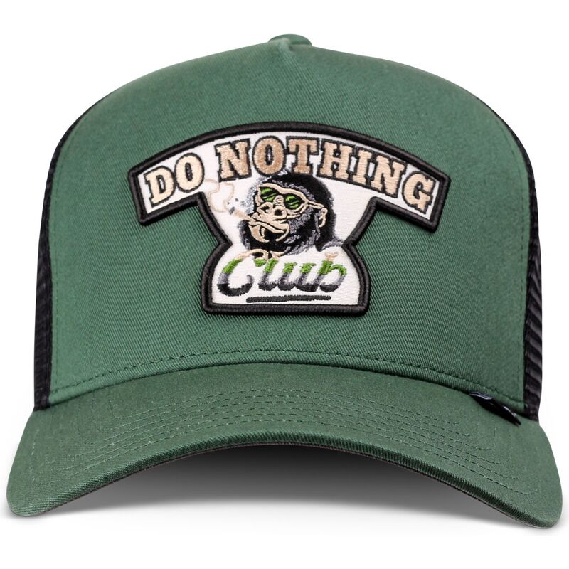 gron-och-svart-trucker-keps-hft-do-nothing-club-gorilla-fran-djinns