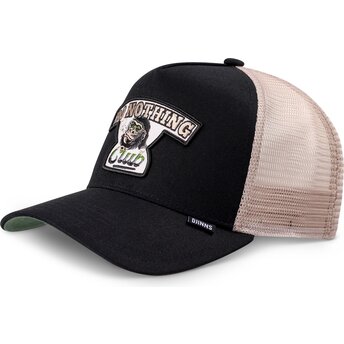 Svart och beige trucker-keps HFT Do Nothing Club Gorilla från Djinns