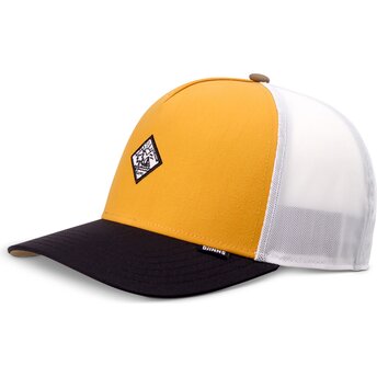 Flerfärgad trucker-keps HFT MoBeSea Mustard från Djinns