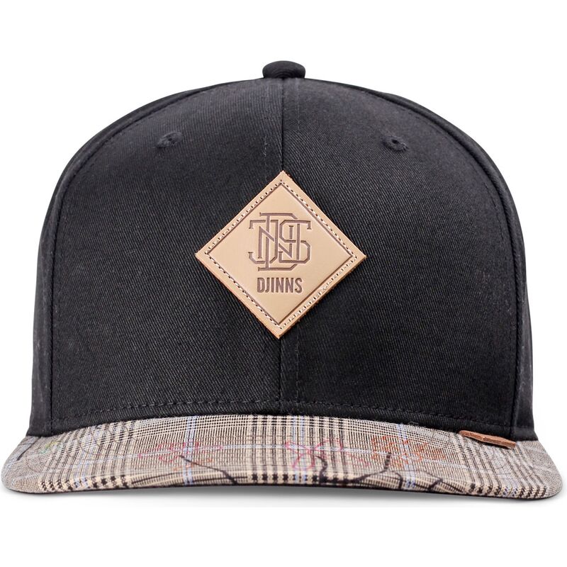 svart-och-gra-platt-snapback-keps-crinklecheck-rev-fran-djinns