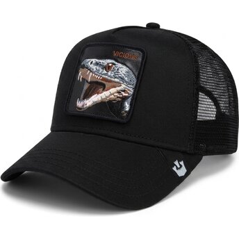 Svart trucker-keps orm The Vicious Snake Core Combo The Farm från Goorin Bros.