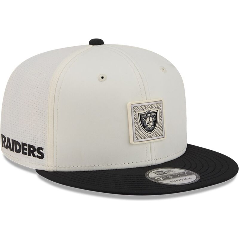 beige-och-svart-platt-keps-snapback-9fifty-training-pack-2026-fran-las-vegas-raiders-nfl-av-new-era