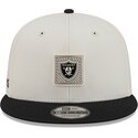 beige-och-svart-platt-keps-snapback-9fifty-training-pack-2026-fran-las-vegas-raiders-nfl-av-new-era