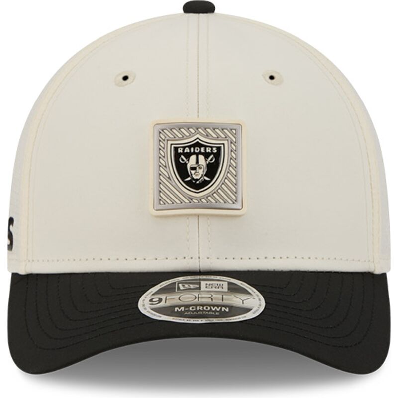 beige-och-svart-bojd-keps-snapback-9forty-m-crown-training-pack-2026-fran-las-vegas-raiders-nfl-av-new-era