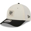 beige-och-svart-bojd-keps-snapback-9forty-m-crown-training-pack-2026-fran-las-vegas-raiders-nfl-av-new-era