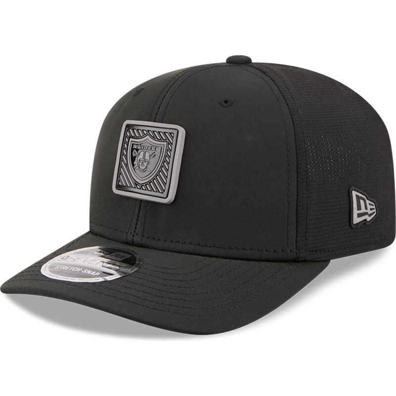 kepsar-curva-svart-snapback-9seventy-stretch-snap-training-pack-2026-fran-las-vegas-raiders-nfl-av-new-era
