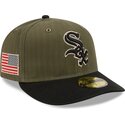 gron-bojd-keps-justerbar-59fifty-pre-curved-american-herringbone-fran-chicago-white-sox-mlb-av-new-era