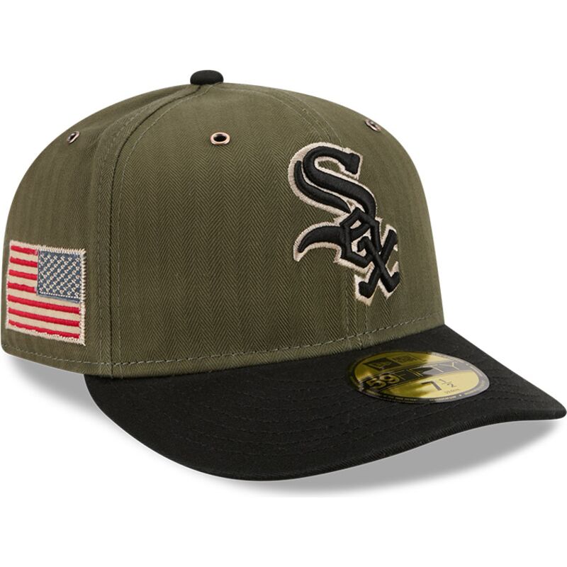 gron-bojd-keps-justerbar-59fifty-pre-curved-american-herringbone-fran-chicago-white-sox-mlb-av-new-era