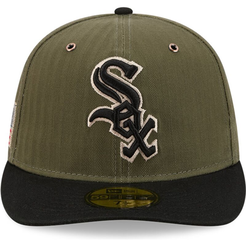 gron-bojd-keps-justerbar-59fifty-pre-curved-american-herringbone-fran-chicago-white-sox-mlb-av-new-era