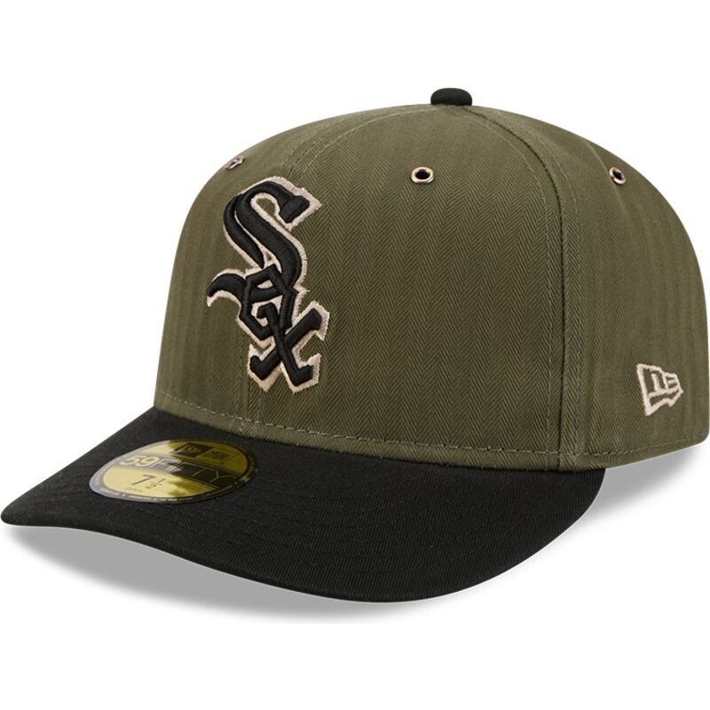 gron-bojd-keps-justerbar-59fifty-pre-curved-american-herringbone-fran-chicago-white-sox-mlb-av-new-era