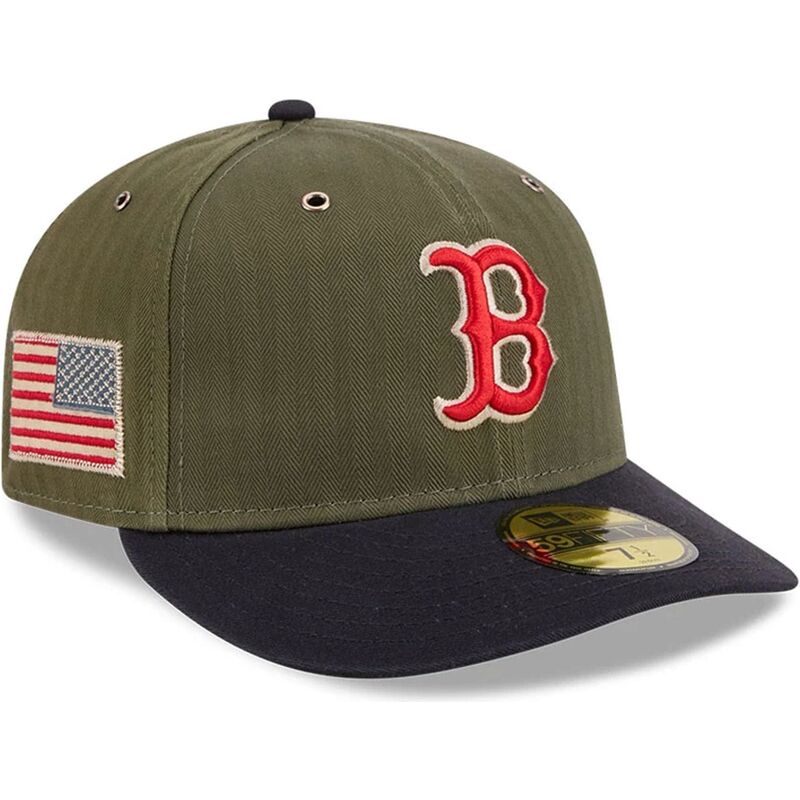 gron-bojd-keps-justerbar-59fifty-pre-curved-american-herringbone-fran-boston-red-sox-mlb-av-new-era