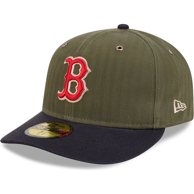 gron-bojd-keps-justerbar-59fifty-pre-curved-american-herringbone-fran-boston-red-sox-mlb-av-new-era