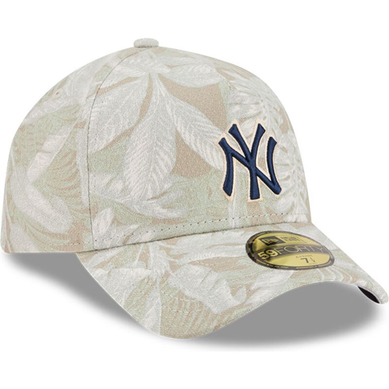 bojd-beige-justerad-keps-59forty-a-frame-leafy-palm-fran-new-york-yankees-mlb-av-new-era