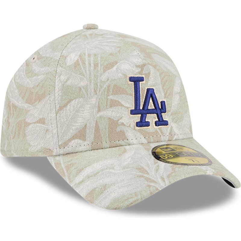 bojd-beige-justerad-keps-59forty-a-frame-leafy-palm-fran-los-angeles-dodgers-mlb-av-new-era