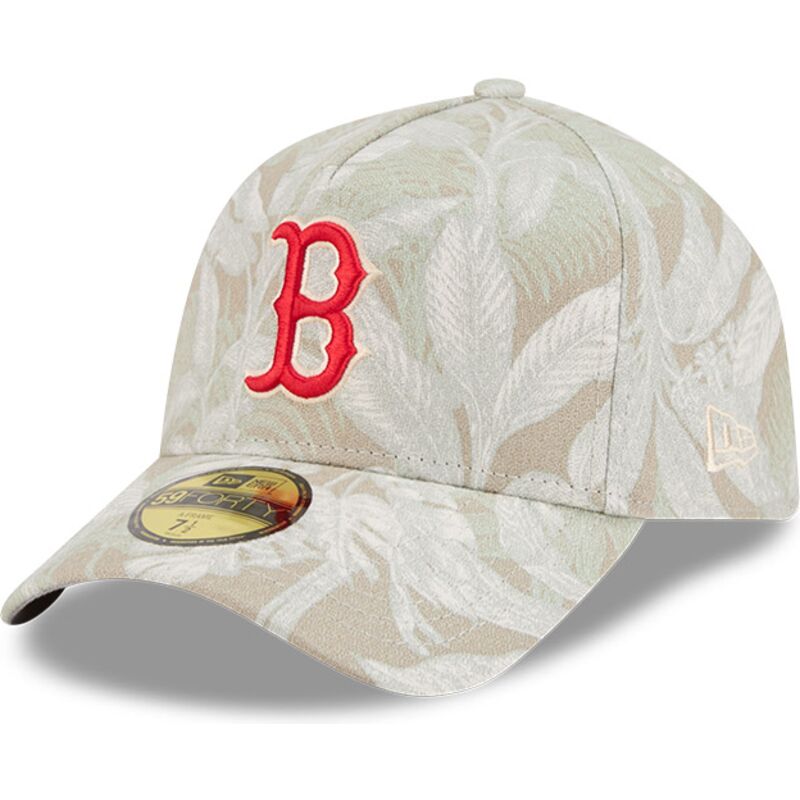 bojd-beige-justerad-keps-59forty-a-frame-leafy-palm-fran-boston-red-sox-mlb-av-new-era