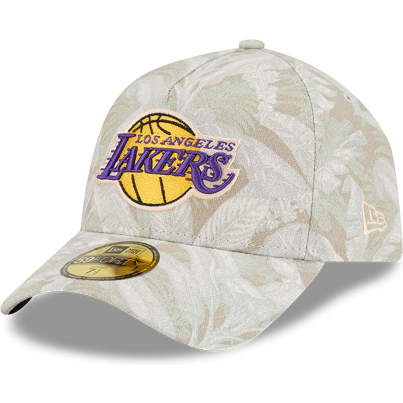 bojd-beige-justerad-keps-59forty-a-frame-leafy-palm-los-angeles-lakers-nba-fran-new-era