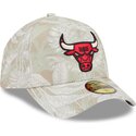 bojd-beige-justerad-keps-59forty-a-frame-leafy-palm-fran-chicago-bulls-nba-av-new-era