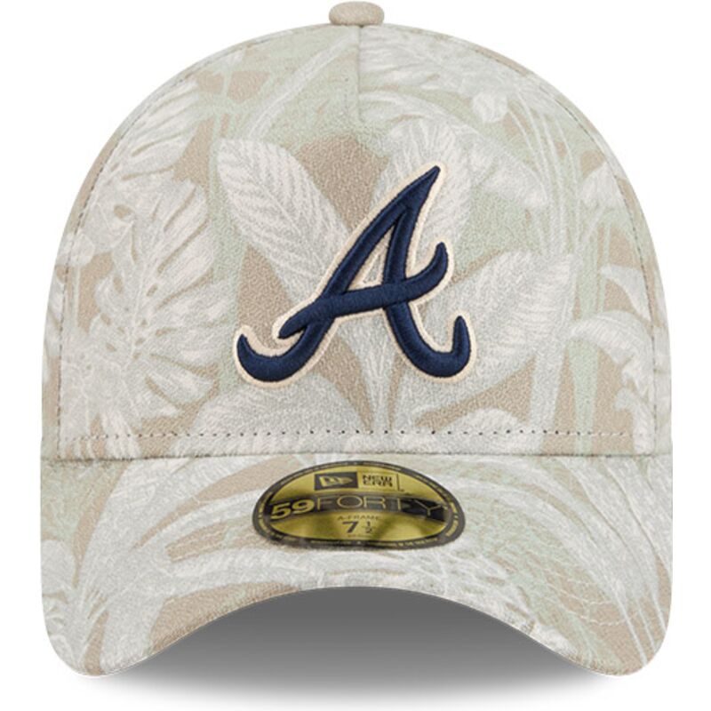 bojd-beige-justerad-keps-59forty-a-frame-leafy-palm-fran-atlanta-braves-mlb-av-new-era
