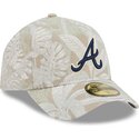bojd-beige-justerad-keps-59forty-a-frame-leafy-palm-fran-atlanta-braves-mlb-av-new-era