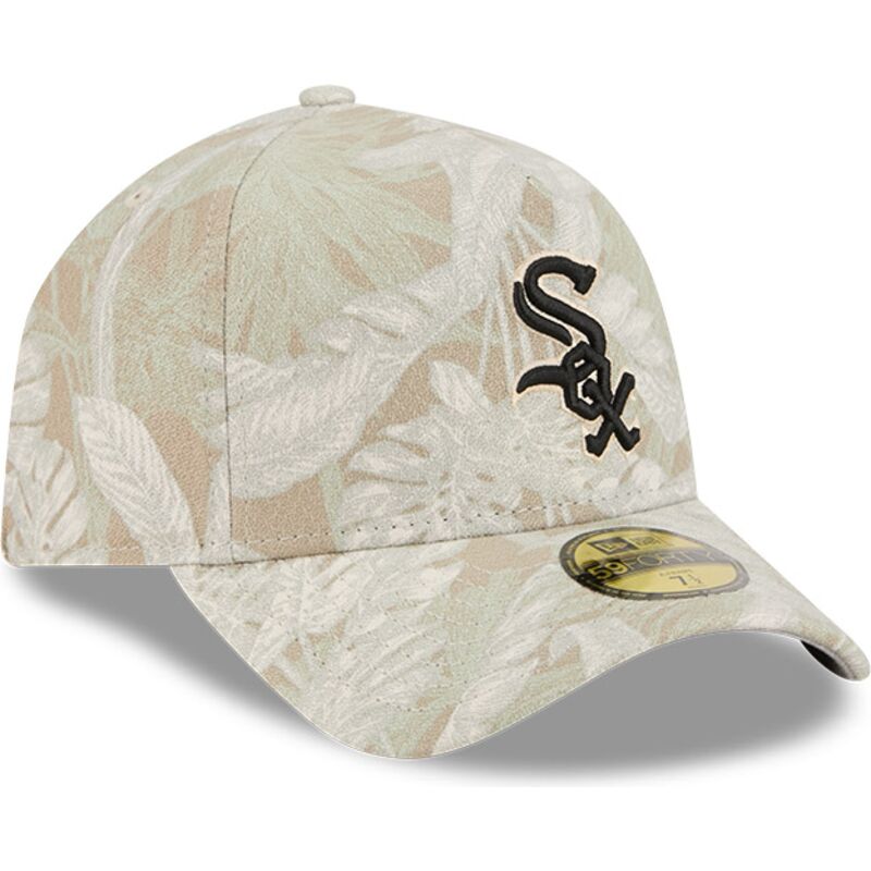 bojd-beige-justerad-keps-59forty-a-frame-leafy-palm-fran-chicago-white-sox-mlb-av-new-era