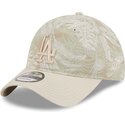 bojd-beige-justerbar-keps-9twenty-leafy-palm-fran-los-angeles-dodgers-mlb-av-new-era